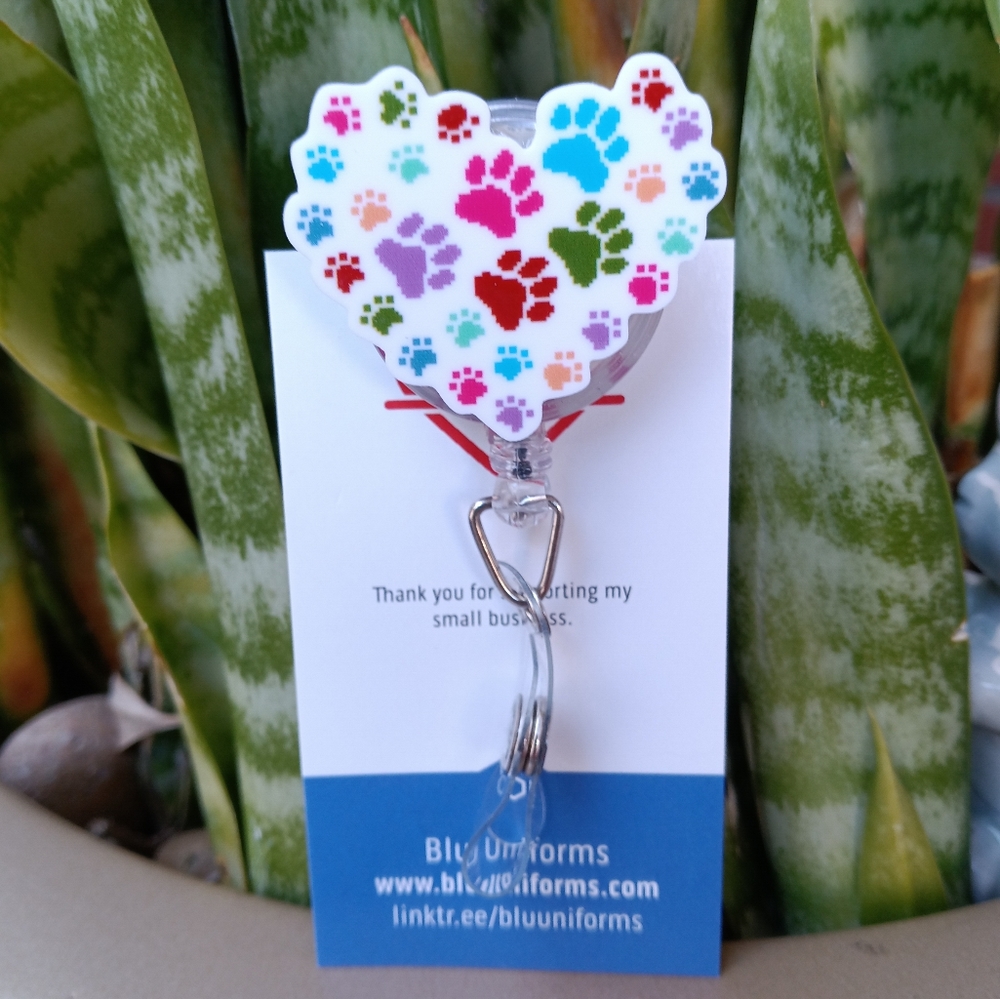 Animal lover badge reel holder